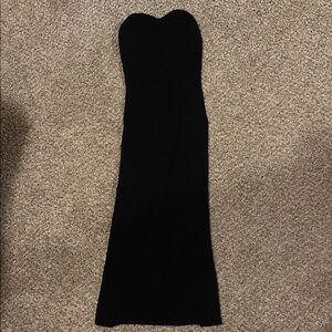 Astr Black Strapless Dress